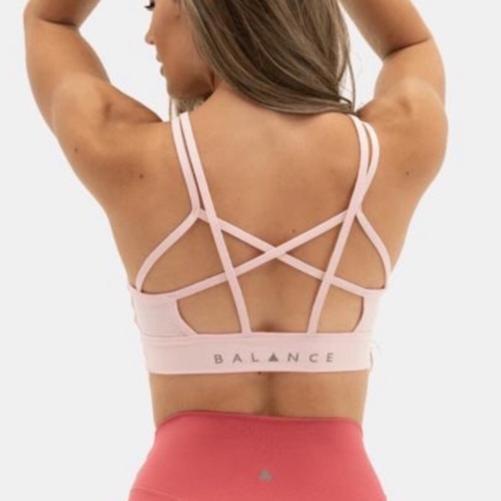 Balance Athletica light pink sports bra - size S